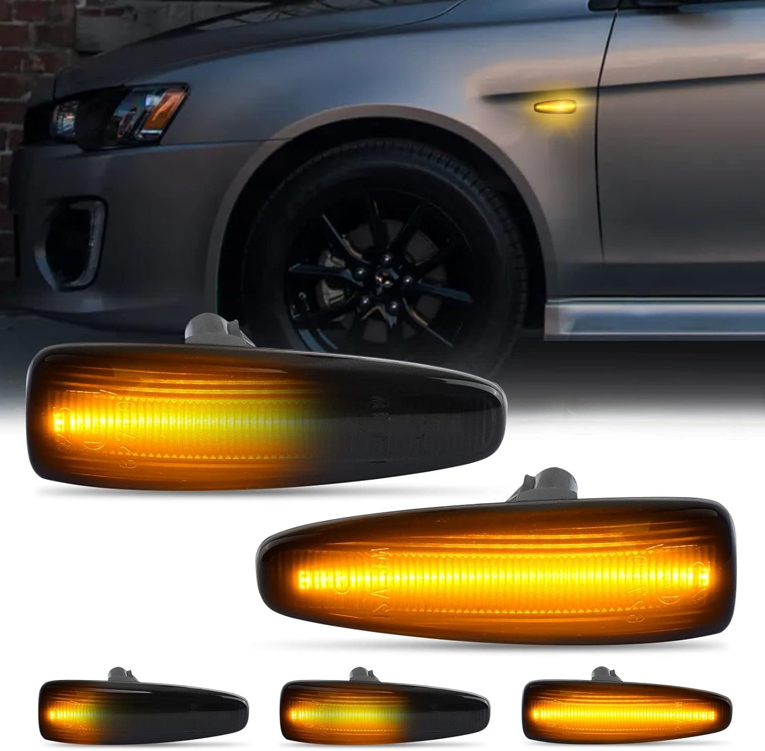 DLumina LED Side Marker Light Assembly Smoked Lens