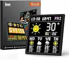 インテリア時計 Divoom Pixoo 64 Amazon.co.jp: 【多機能ピクセル時計】Divoom Pixoo 64 置き時計