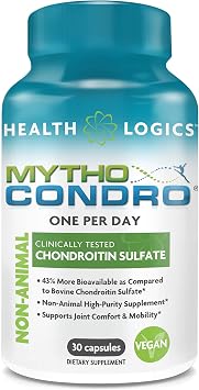 Health Logics Mythocondro Chondroitin Sulfate | Joint Health Supplement for Comfort, Flexibility, and Mobility | Vegan Chondroitin Joint Support | 30 Capsules