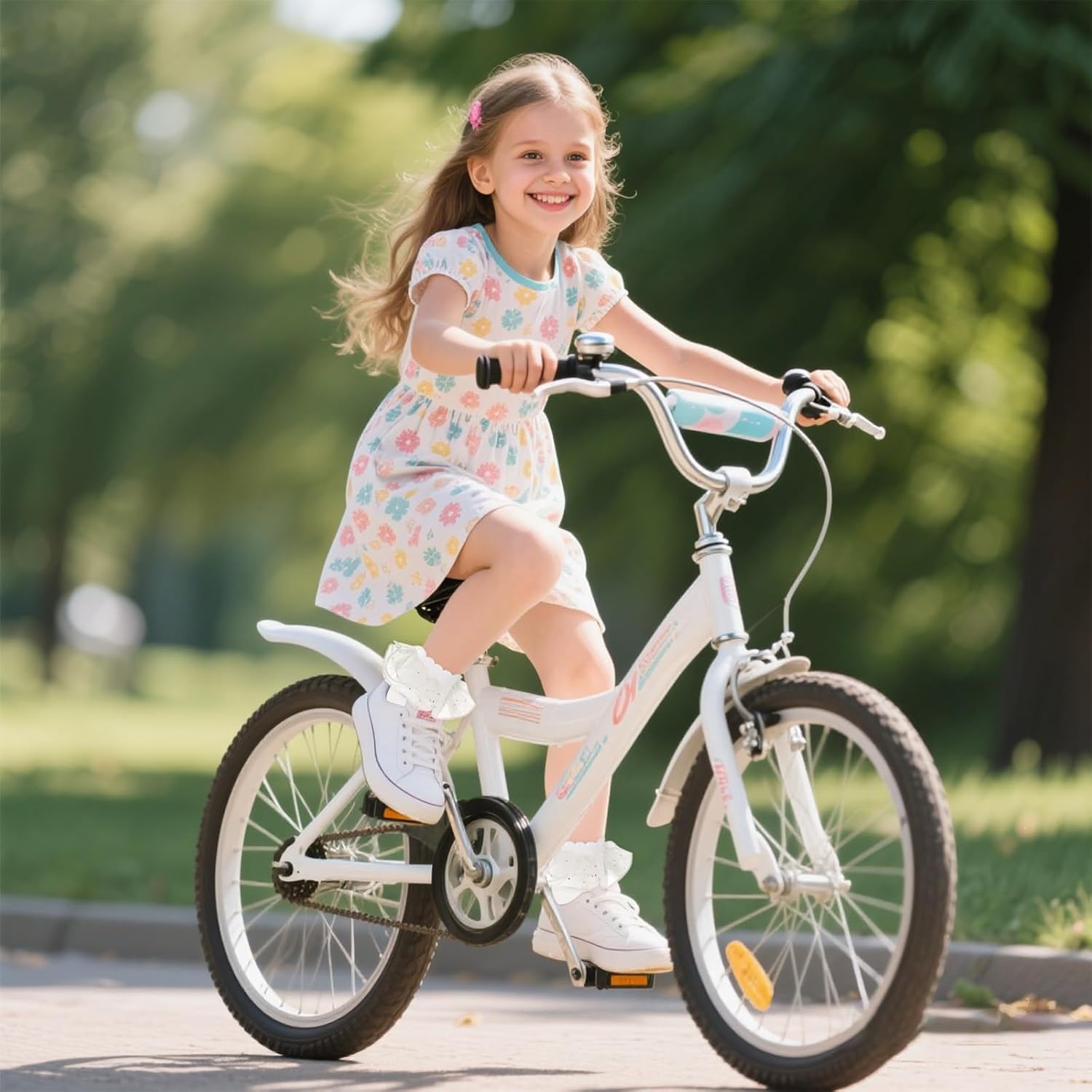 2 Pairs Girls Lace Ruffle Socks White Double Lace Frilly Socks for Girls Toddler Frilly Dress - Image 2