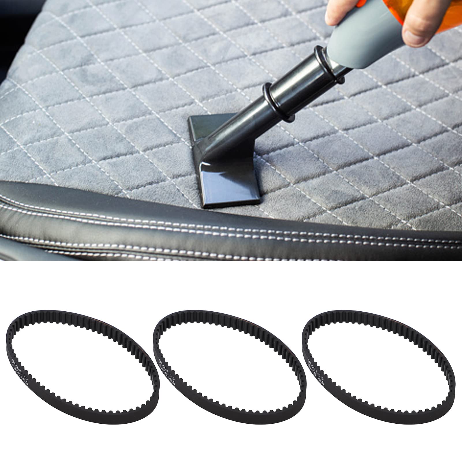 Leapiture 3 Pcs Vacuum Cleaner Replacement Belt Standard Rubber Vacuum Belt for ProHeat 2X