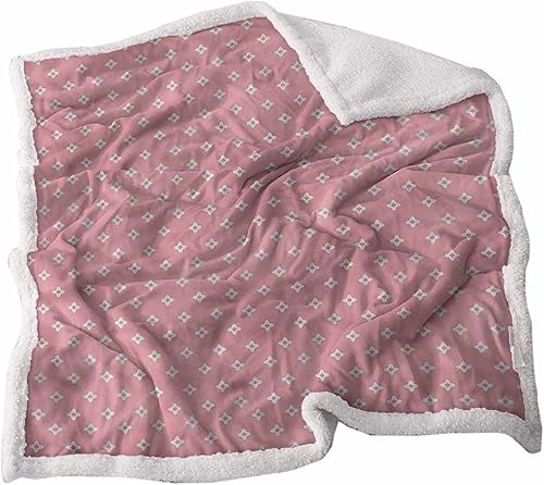 Manta Sherpa tamaño manta de forro polar rosa, gris, 300GSM, manta de cama de microfibra suave y mullida