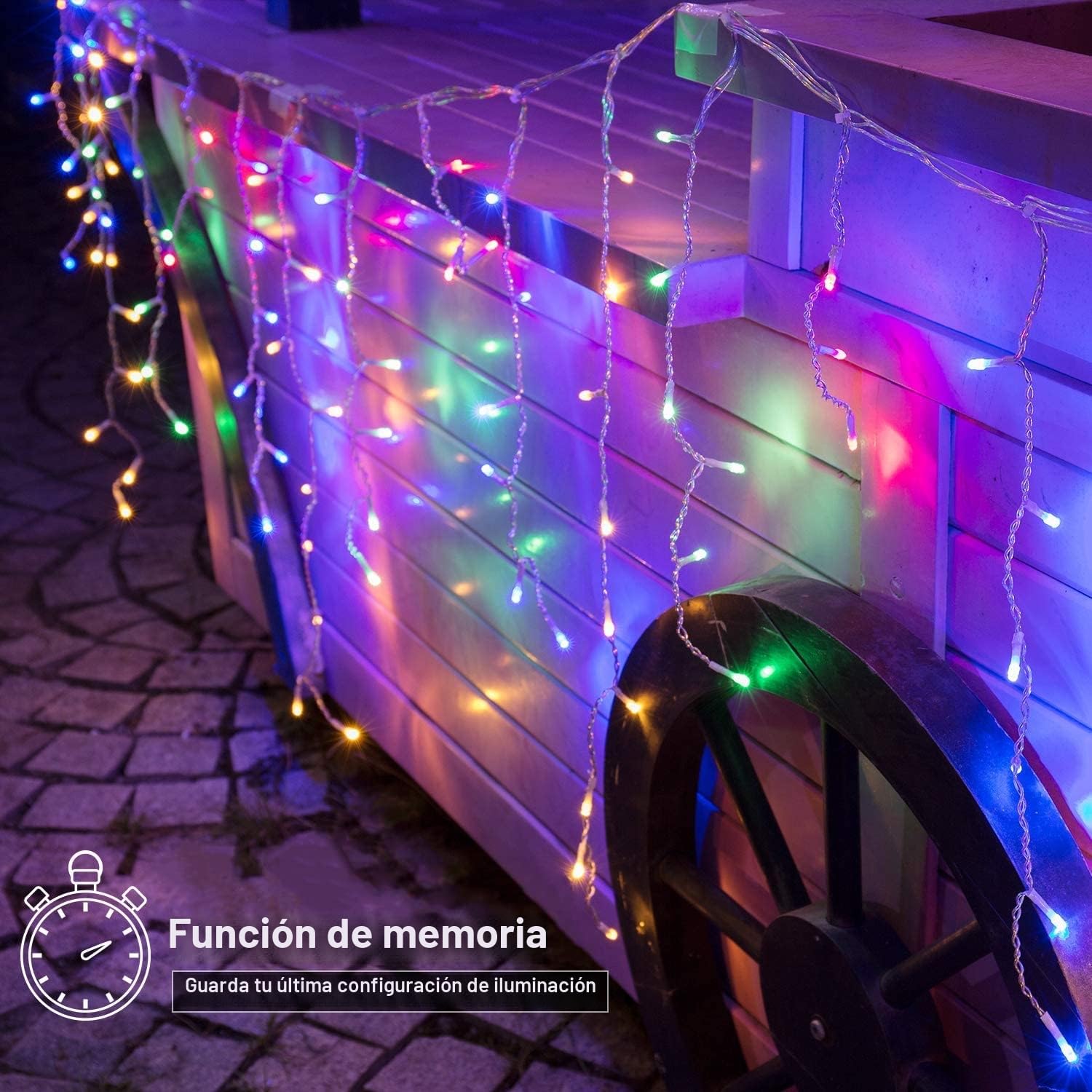 BrizLabs Luces Navidad Exterior con Enchufe, 35M 1000 LED 8 Modos Guirnalda Luces Interior, IP44 Impermeable Exterior Navidad para Jardín, Balcón, Fiesta, Aleros, Barandillas, Multicolor