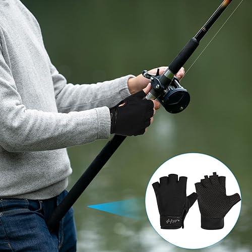 Miniatura 5 de Guantes sin dedos, guantes de pesca, guantes de remo, guantes de remo, guantes de kayak, guantes de agua, guantes deportivos, guantes de pesca para