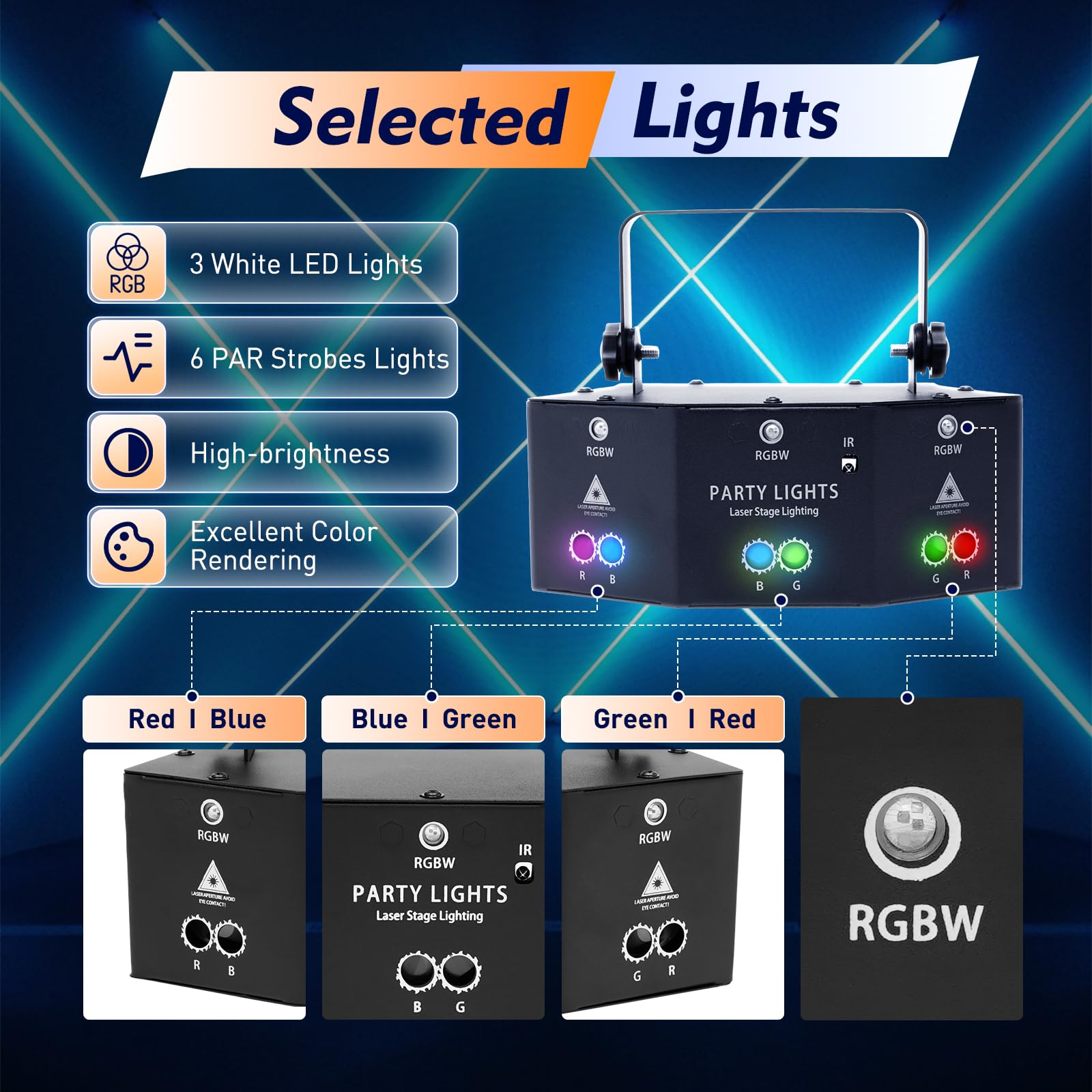 9 Augen Laser Laserlicht BüHnenbeleuchtung Effektstrahler Dj Licht Dmx Licht Disco Licht Party Lichter Lichtorgel Party Leuchte Mit Fernbedienung Kann In Djs Bands Bars Kneipen Clubs