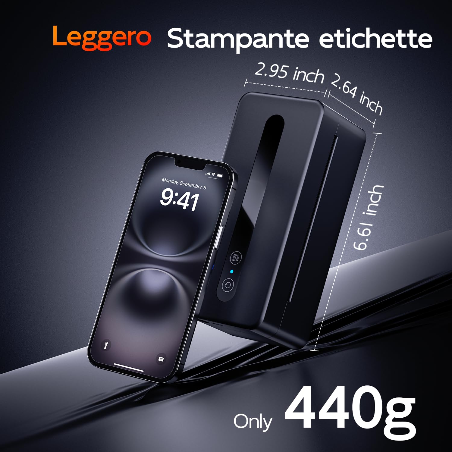 Stampante Etichette Spedizione, Stampante Termica Etichette Adesive 4x6 | Supporta Bluetooth e USB, Adatta alla Stampa di Etichette di Spedizione, Compatibile con Amazon, Vinted, Etsy, UPS, Bianco