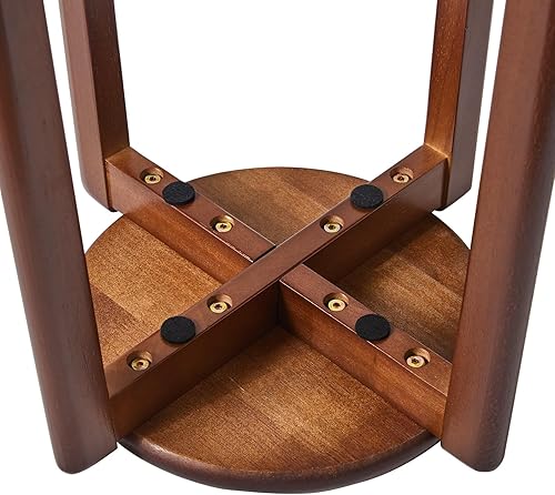 Miniatura 9 de YMYNY Juego de 4 taburetes apilables, taburetes redondos de madera maciza, sillas escolares, taburetes pequeños, para estudiantes, sala de estar,