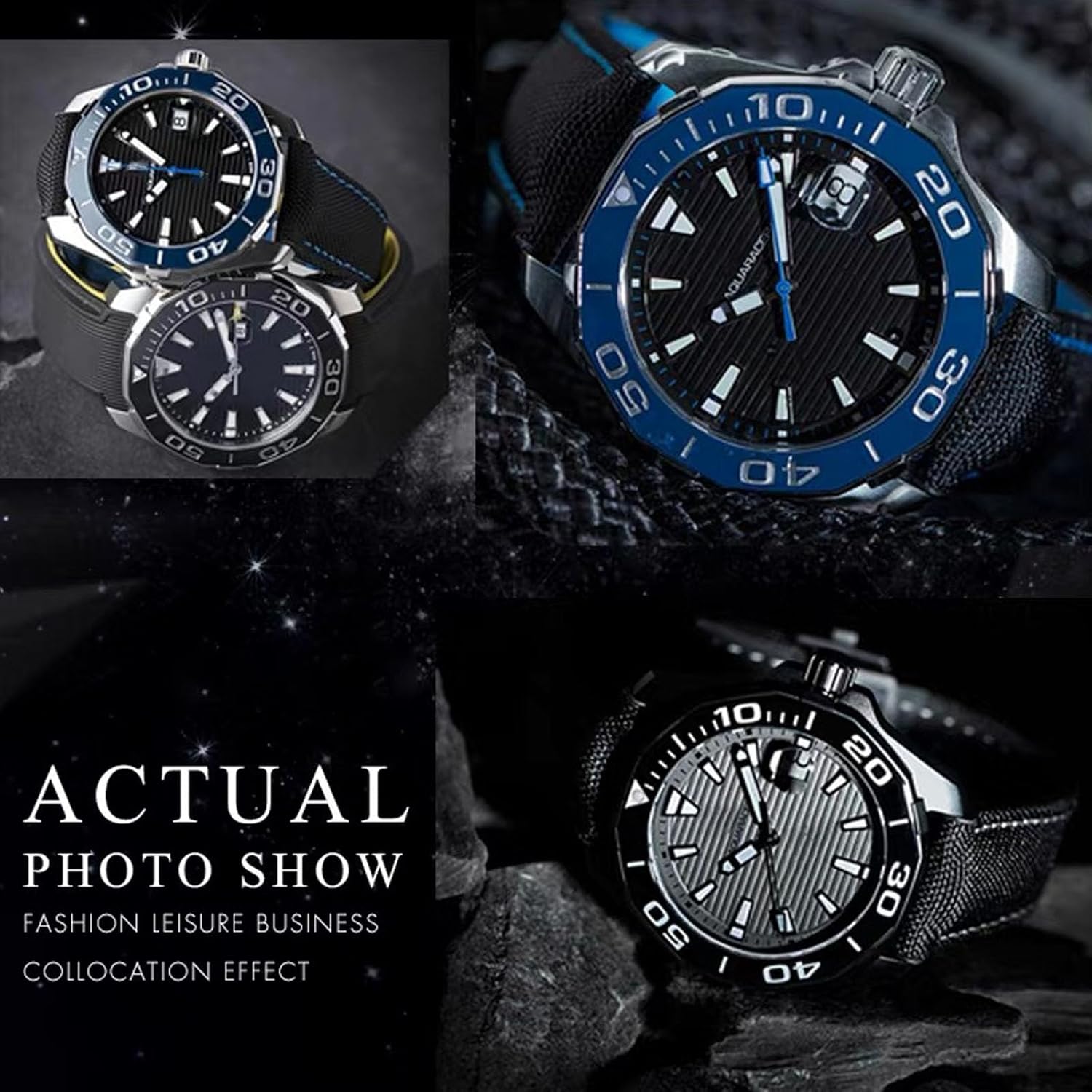 Nylon Leather Watch Band Quick Release Waterproof Oxford Fiber Nylon Genuine Leather Deployant Watch Band Strap Nylon Leather Universal Replacement Bracelet Strap 20mm 22mm for Men Women