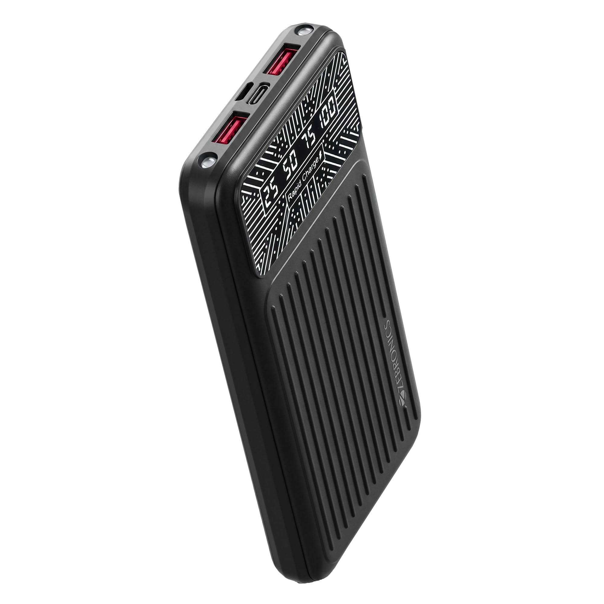 Zebronics EnergiPod 10R4 Power Bank, 10000mAh, 22.5W Rapid Charging, PD 3.0 Type-C Output, Dual USB Output, LED Percentage Display, Torch Light, Multiple Protection, Mobile/Tablet Compatible-image-36