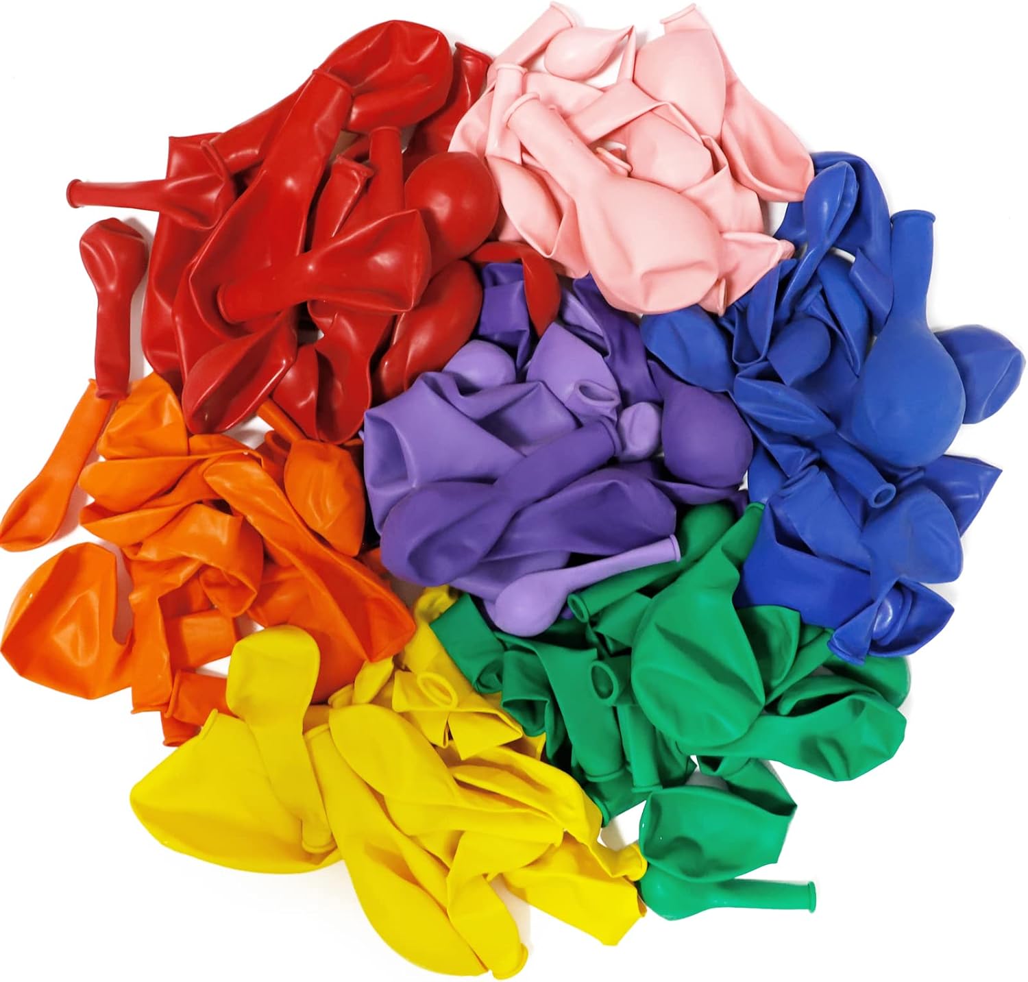 RUBFAC 137pcs Rainbow Balloons Garland Arch Kit Mixed Size Assorted Color Balloons for Birthday Party Baby Shower Wedding Decorations