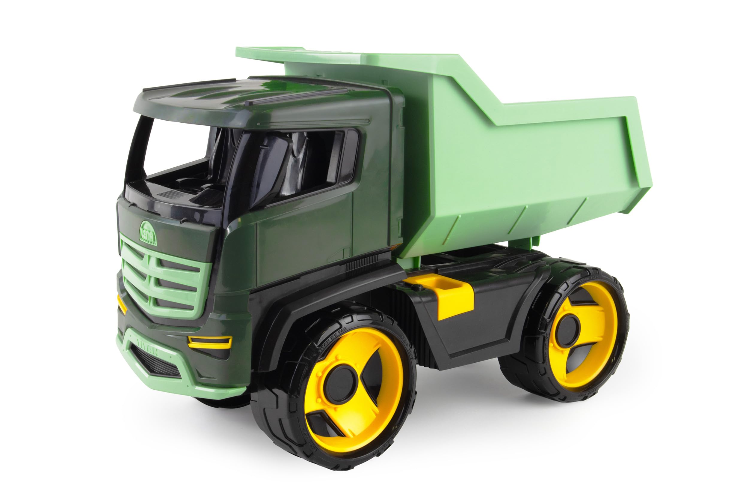 Lena - GIGA Titan Giant Dump Truck, ~51 cm, Robust Construction Equipment for Children from 3 Years, Tipper, 2149, Green