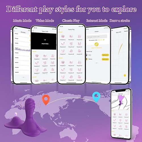 Miniatura 5 de Nuevos Juguetes Sexuales para Adultos - Vibrador de Clítoris Anal Punto G para Sentarse y Montar con 9+9 Modos de Vibración Control Remoto por APP