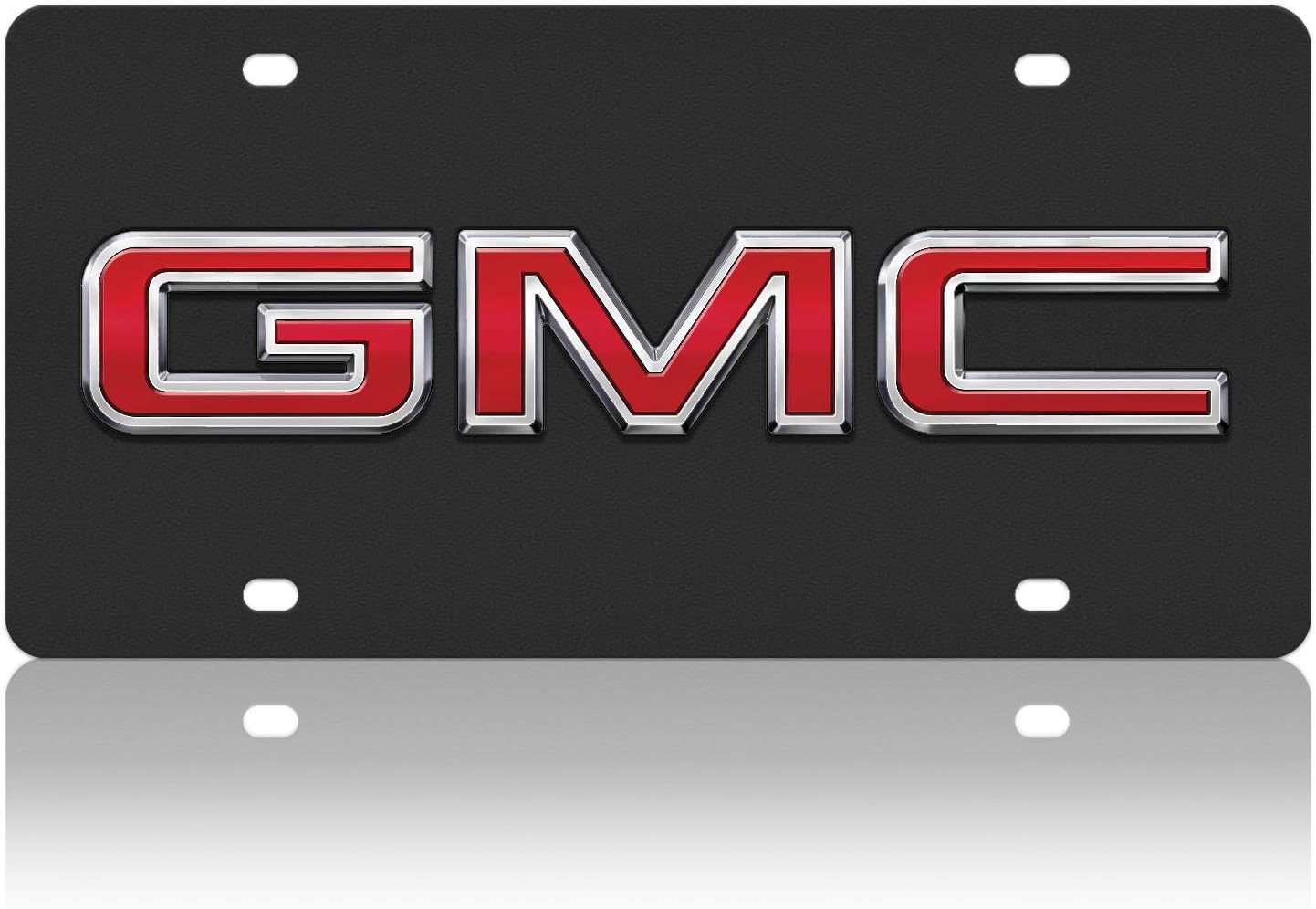 Eurosport Daytona- Compatible with -, GMC Badge Carbon Steel License Plate