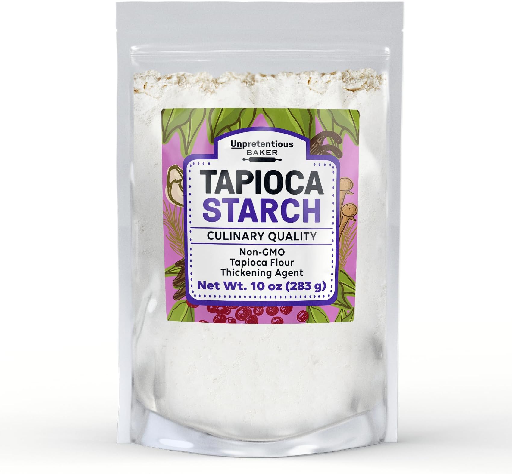 Tapioca Starch By Unpretentious Baker, 10 oz, Vegan & Gluten-Free, Cornstarch Replacement