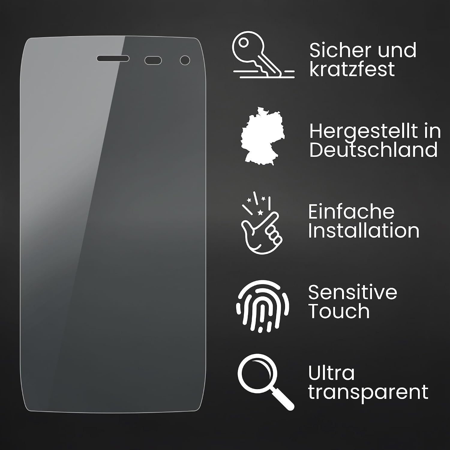 Bruni Screen Protector compatible with Motorola Droid 4 Protector Film, crystal clear Protective Film (2X)