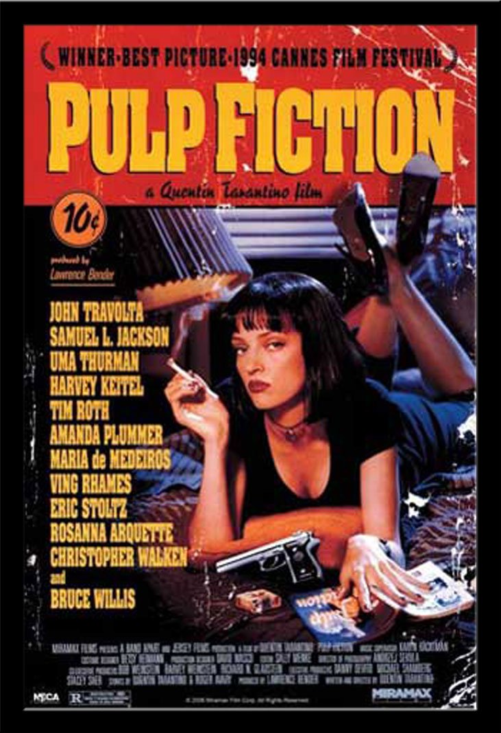 Poster con locandina del film "Pulp Fiction" + articolo omaggio