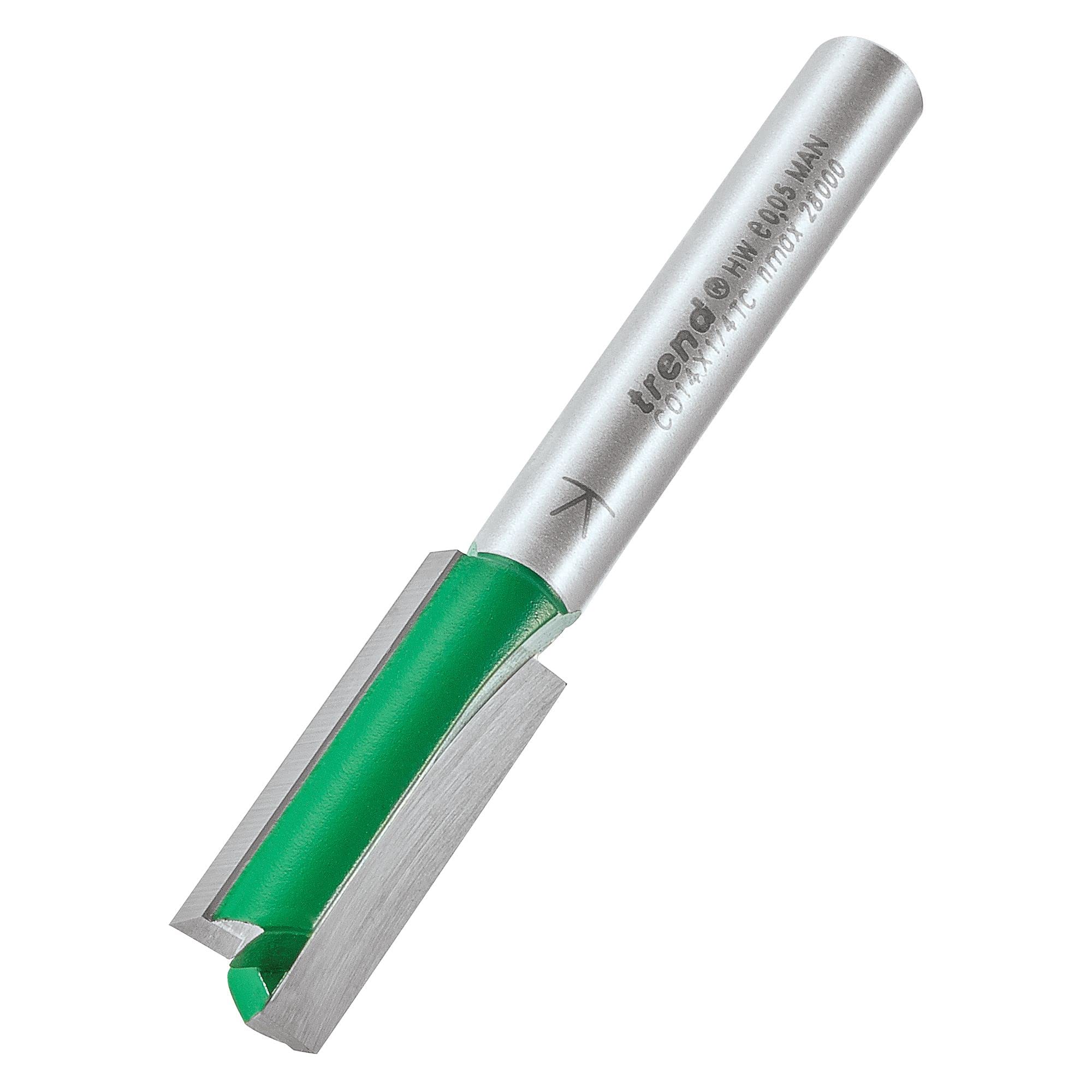 Trend C014x1/4Tc C014 X 1/4 Tct Two Flute Cutter 9.5Mm X 25.4Mm