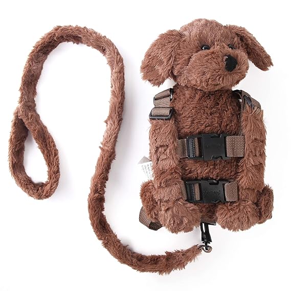 Berhapy 2 in 1 Naughty Dog Toddler Backpack Harness with Safety Leash for Children?��s Walking