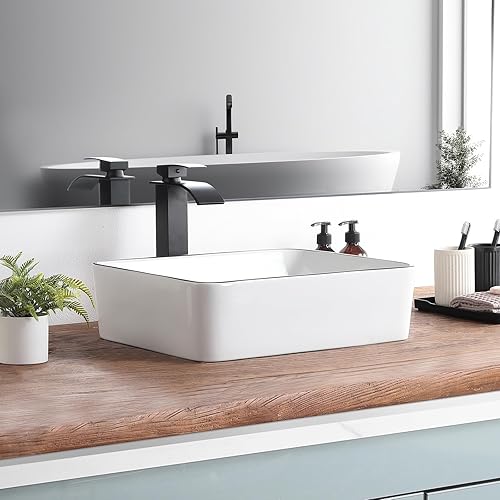 Vista 101 de Small Bathroom Vessel Sink 12"x12" Round Bathroom Sink White Ceramic Bathroom Sinks Modern Above Counter Art Basin