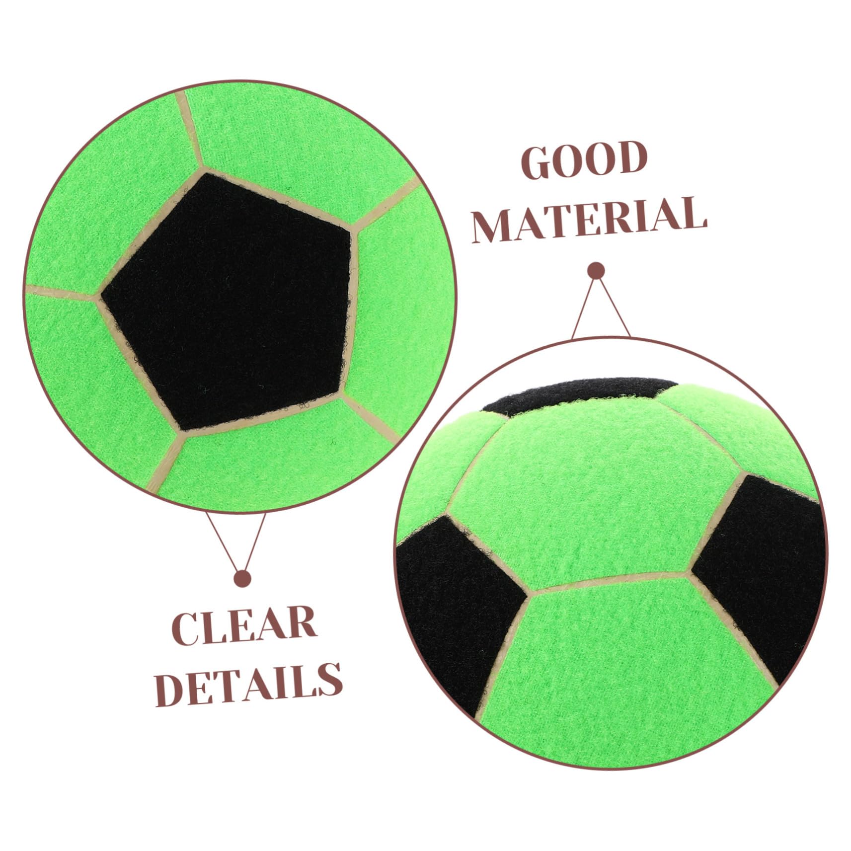 Pelota de Dardos de Fútbol Inflable de Fieltro y Caucho, 1