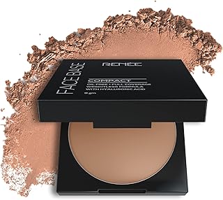 RENEE Face Base Compact Acorn Beige l Lightweight, Matte Finish Pressed Powder | Smooth Blend, Even Coverage | Controls Ex...