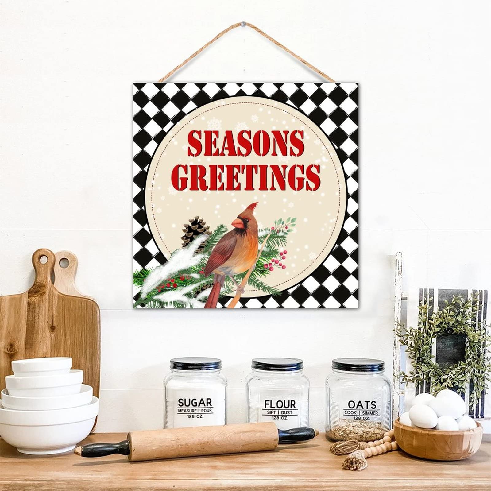 Cadeau commémoratif panneau en bois cardinal pour souvenir et réconfort familial