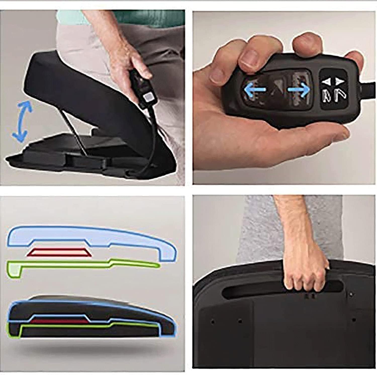 Genérico Cojín Elevador Eléctrico para Silla - Motor Potente y Asistencia Suave para Sentarse y Levantarse, Ayuda para Mayores y Personas con Movilidad Reducida