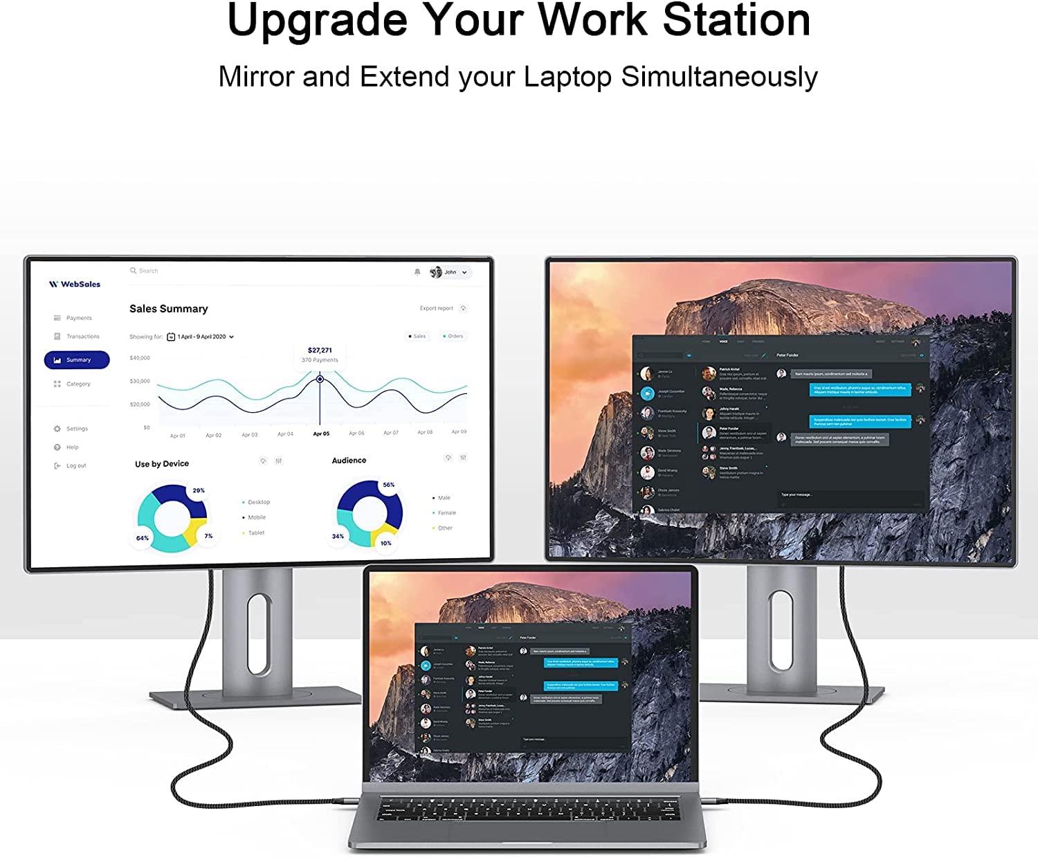 USB C to DisplayPort Cable for Home Office (4K@60HZ,2K@165Hz) QGeeM Aluminum Shell Thunderbolt 3 to Displayport Cable,Compatible with MacBook Pro/Air, iPad Pro 2021 Surface Book 2, XPS 15/13 (6ft)