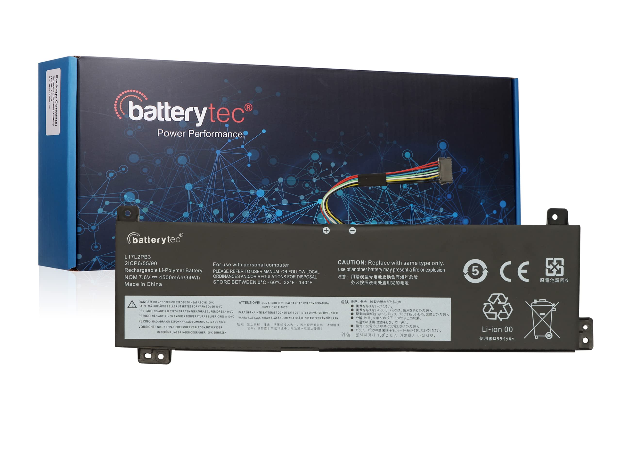 – Batterytec Replacement Battery for Lenovo V130-15IGM V330-15IKB V530-14 V130-15IK, Lenovo L17L2PB3 L17M2PB3 L17C2PB3 L17L2PB4 L17M2PB4 L17C2PB4.