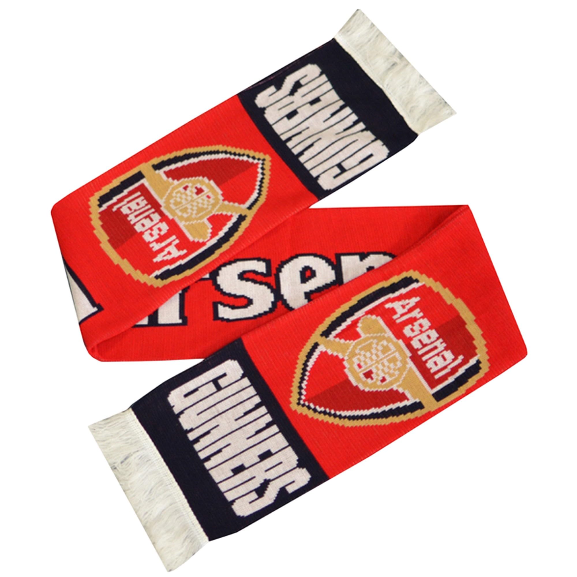 Arsenal FC English Premier League Gunners Scarf - Authentic EPL, 4 1/2 feet, Red, Red, 4 1/2 feet