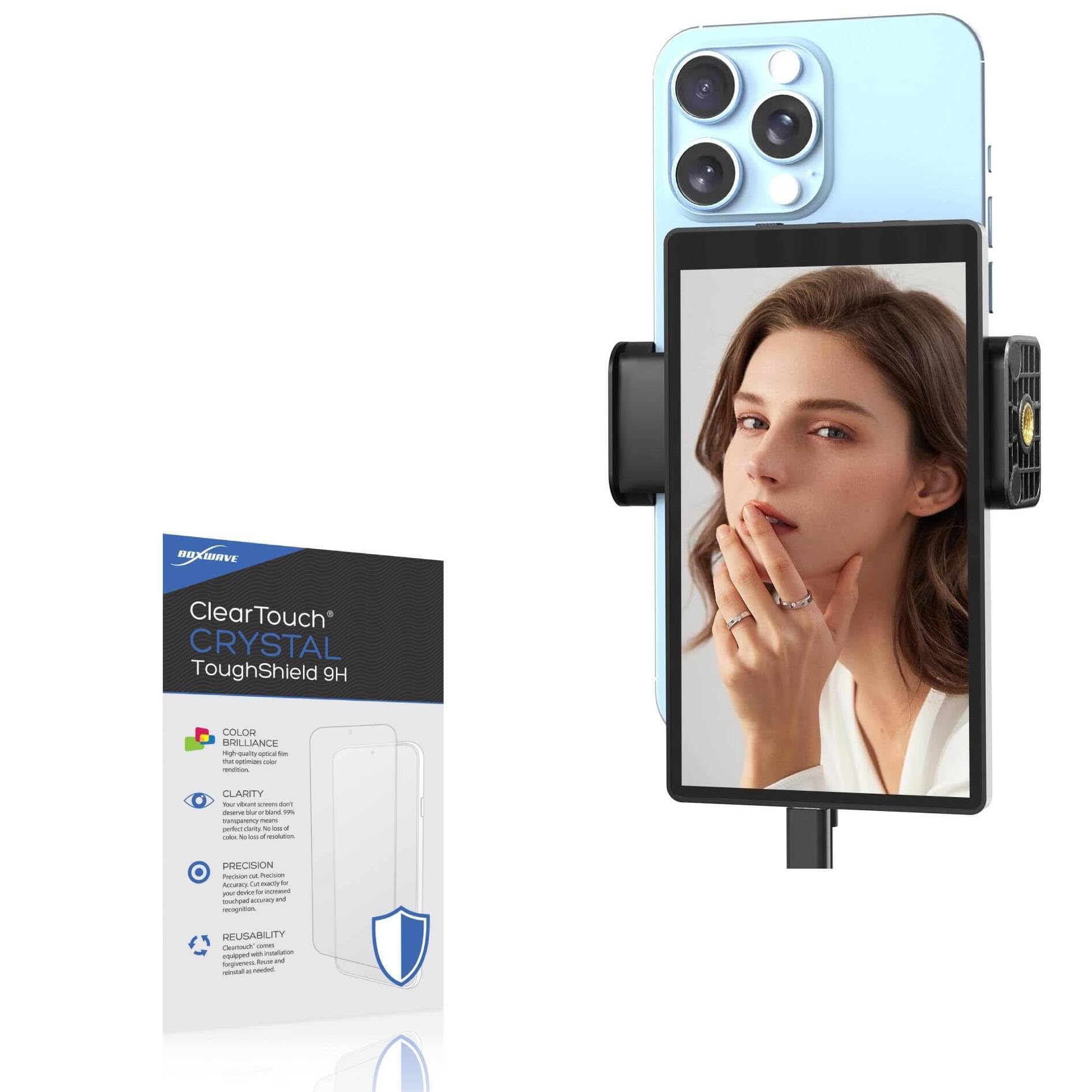 BoxWave Screen Protector Compatible With VITANO Vlog Monitor (5 in) - ClearTouch Crystal ToughShield 9H (2-Pack), Clear 9H Tough Flexible Film Screen Protector