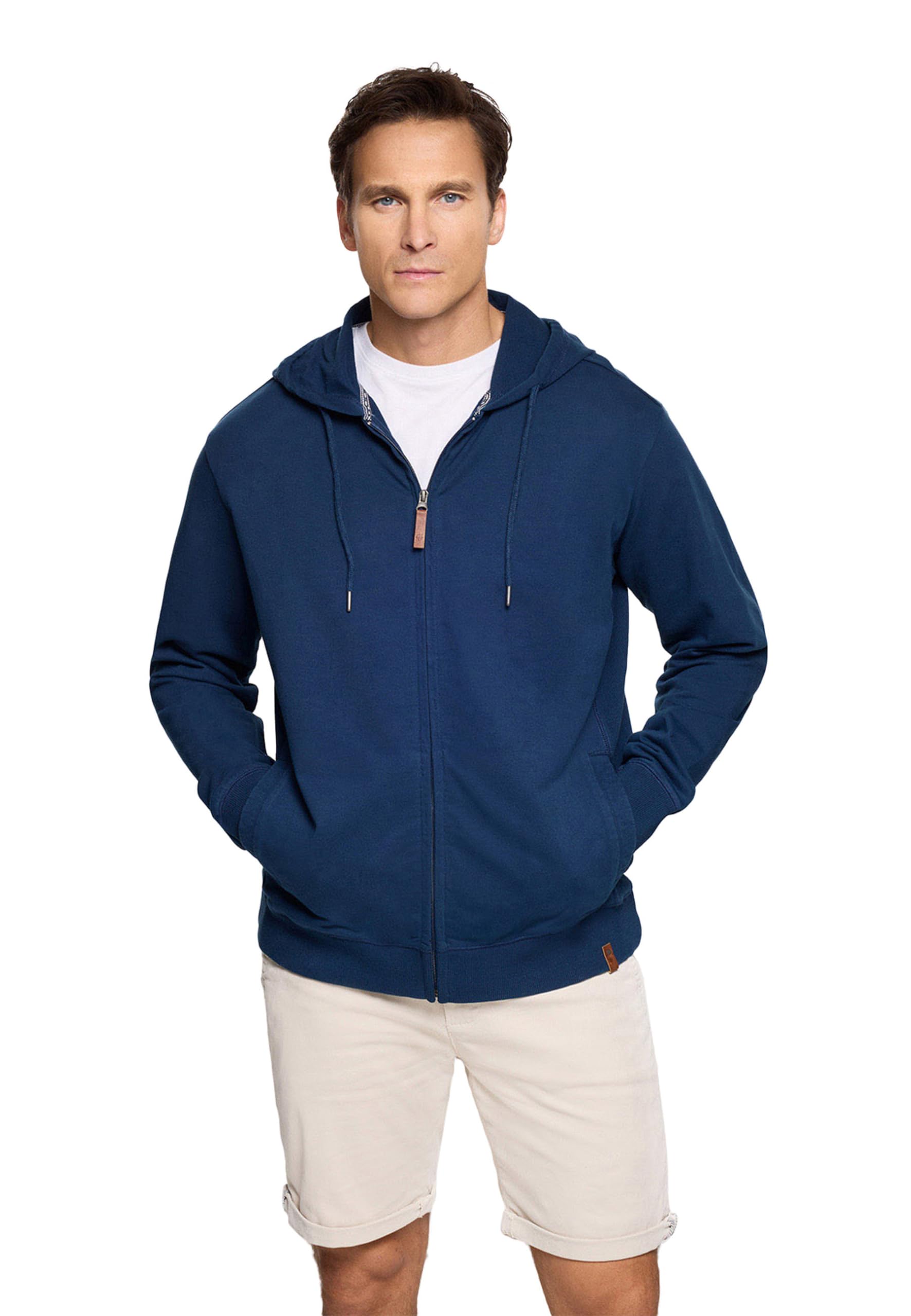 KOALA BAY | Wilbur | Sudadera Hombre Azul Marino con Capucha | Sudadera con Cremallera Casual | Ropa Cómoda de Uso Diario | Moda Hombre