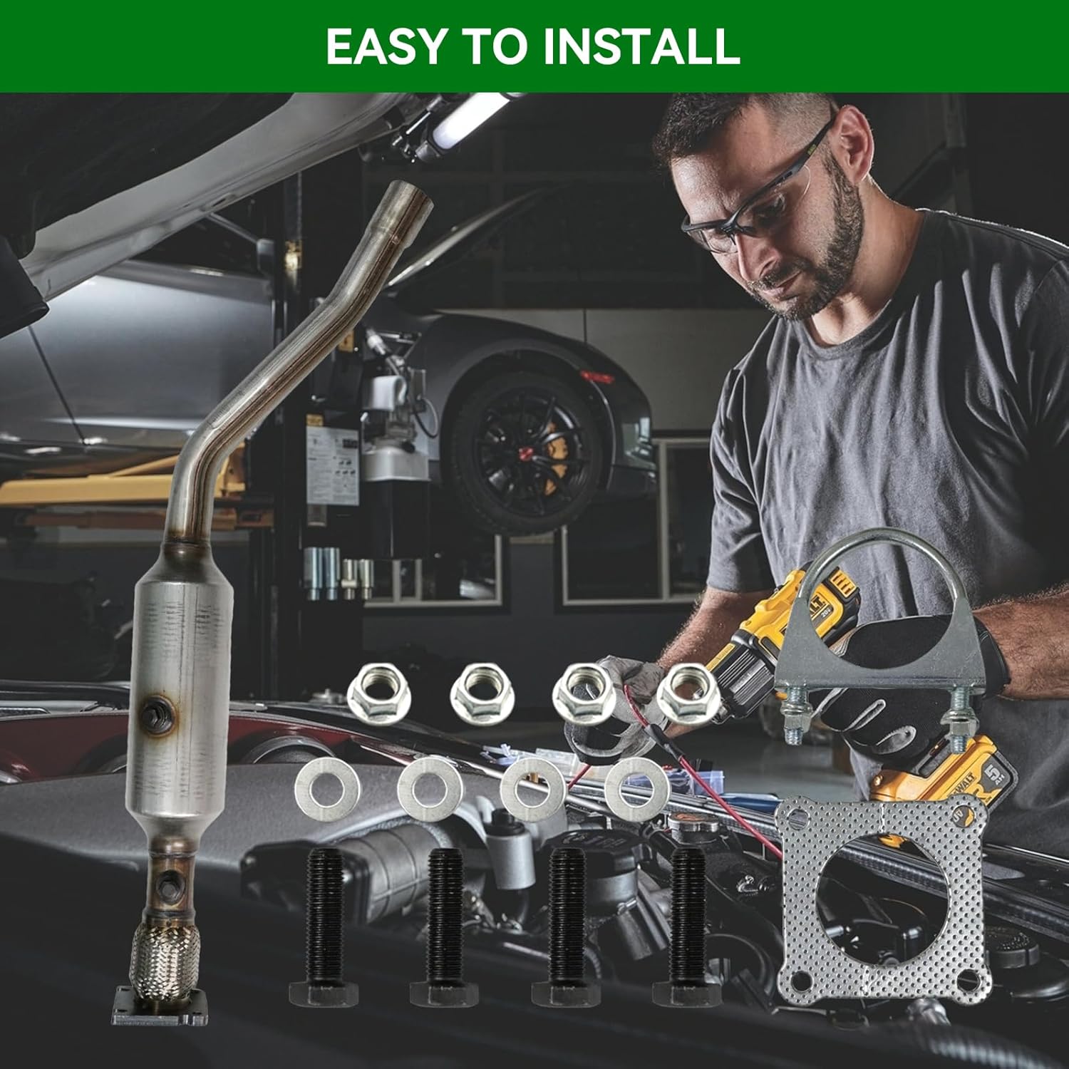 Catalytic Converter Fit for Chrysler 200 2011-2014/Sebring 2007-2010/Dodge Avenger 2008-2012/Caliber 1.8L/2.0L/2.4L F.W.D only 2007-2012/Journey 2009-2018/Compass/Patriot 2007-2017(EPA Compliant)