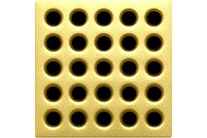 E4402 Square Shower Drain Grate: A Touch of Gold for Your Bathroom