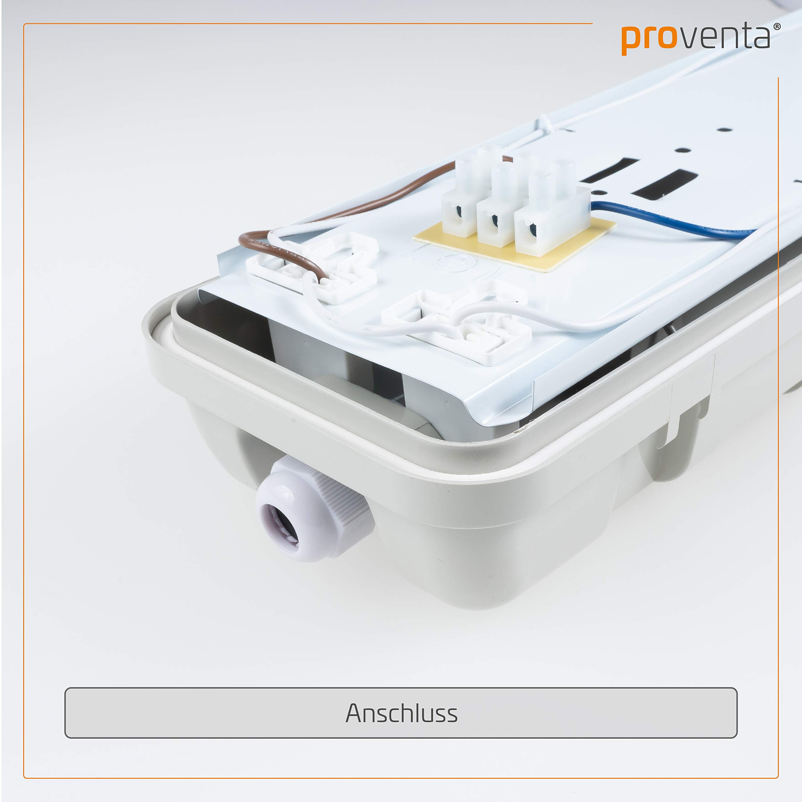 Proventa Proventa® Ledlamp Voor Vochtige Ruimtes, 120 Cm, Spaarset Met 2 Stuks Met Elk 2 Led Buizen Ip65 4000 K 36 W 3600 Lumen Kunststof Grijs Energieklasse A