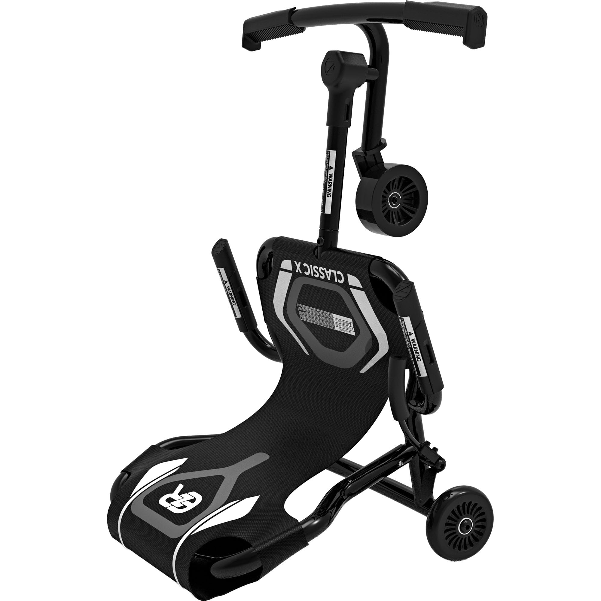 EzyRoller Classic X Kinder Go Kart Drift Trike für 3 bis 14+ Jahre | Gokart Dreirad Fahrzeuge für draußen 1 Sitzer Tretfahrzeug (schwarz