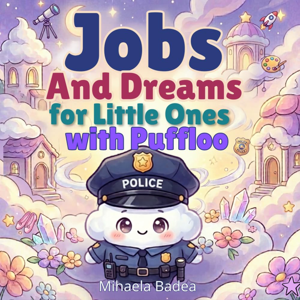Jobs and Dreams for Little Ones with Puffloo: A Fun Picture Book That Introduces 70 Amazing Careers to Curious Toddlers and Preschoolers Ages 3 to 8 (Pufflo’s Adventures)