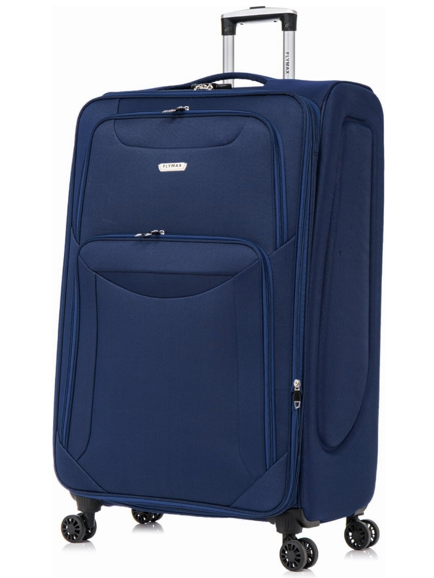 24" Medium Super Lightweight 4 Wheel Suitcase Luggage Expandable with Wheels Navy