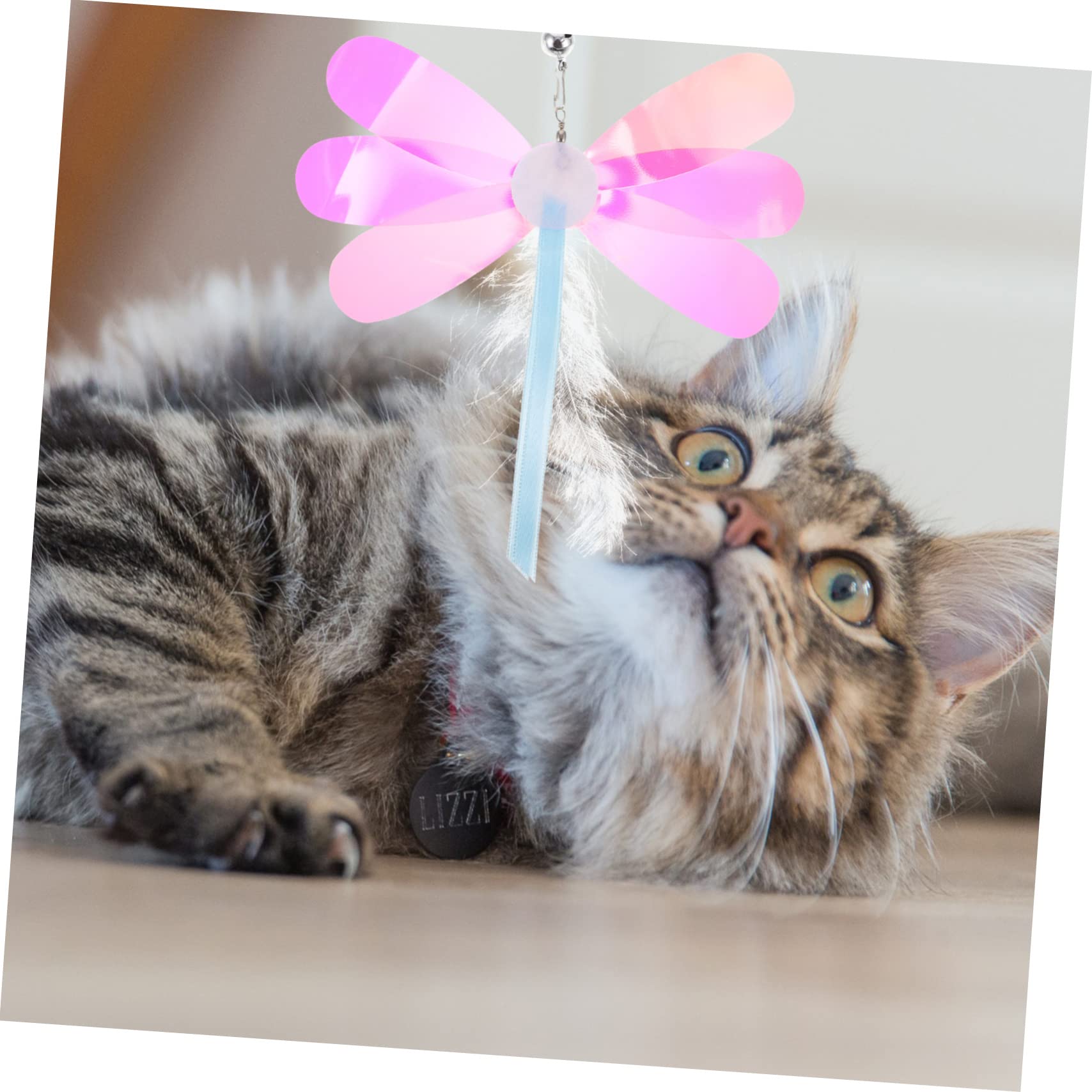 Milisten 24stücke Katzenangel Ersatzset Teiliges Katzenspielzeug Mit Bunten Federn Und Glitzer Interaktives Spielzeug Aktivität Und Neugierde Von Katzen Leicht Und Flexibel Für