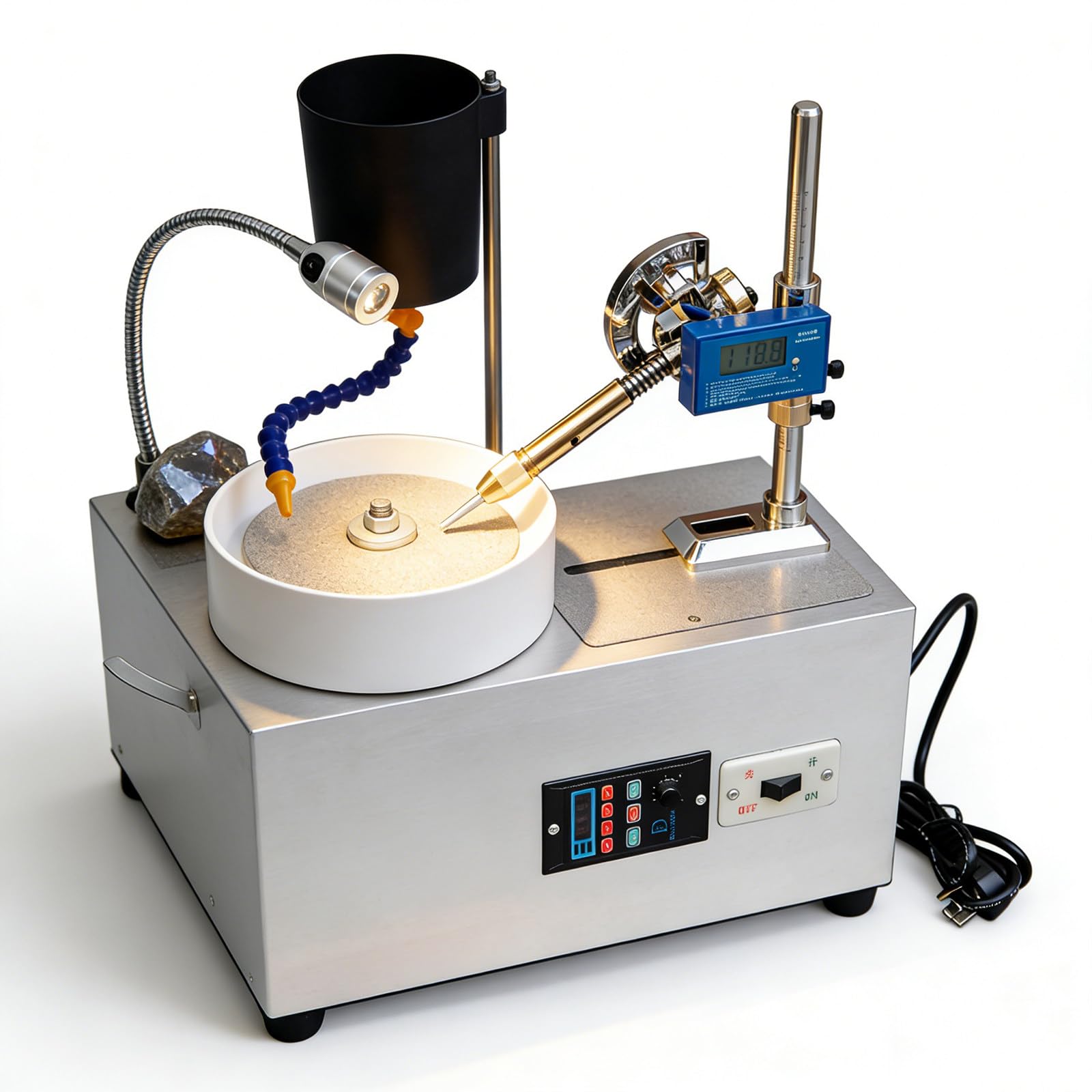 Machine de polissage de pierres précieuses pour le facetage, le meulage et la fabrication de bijoux