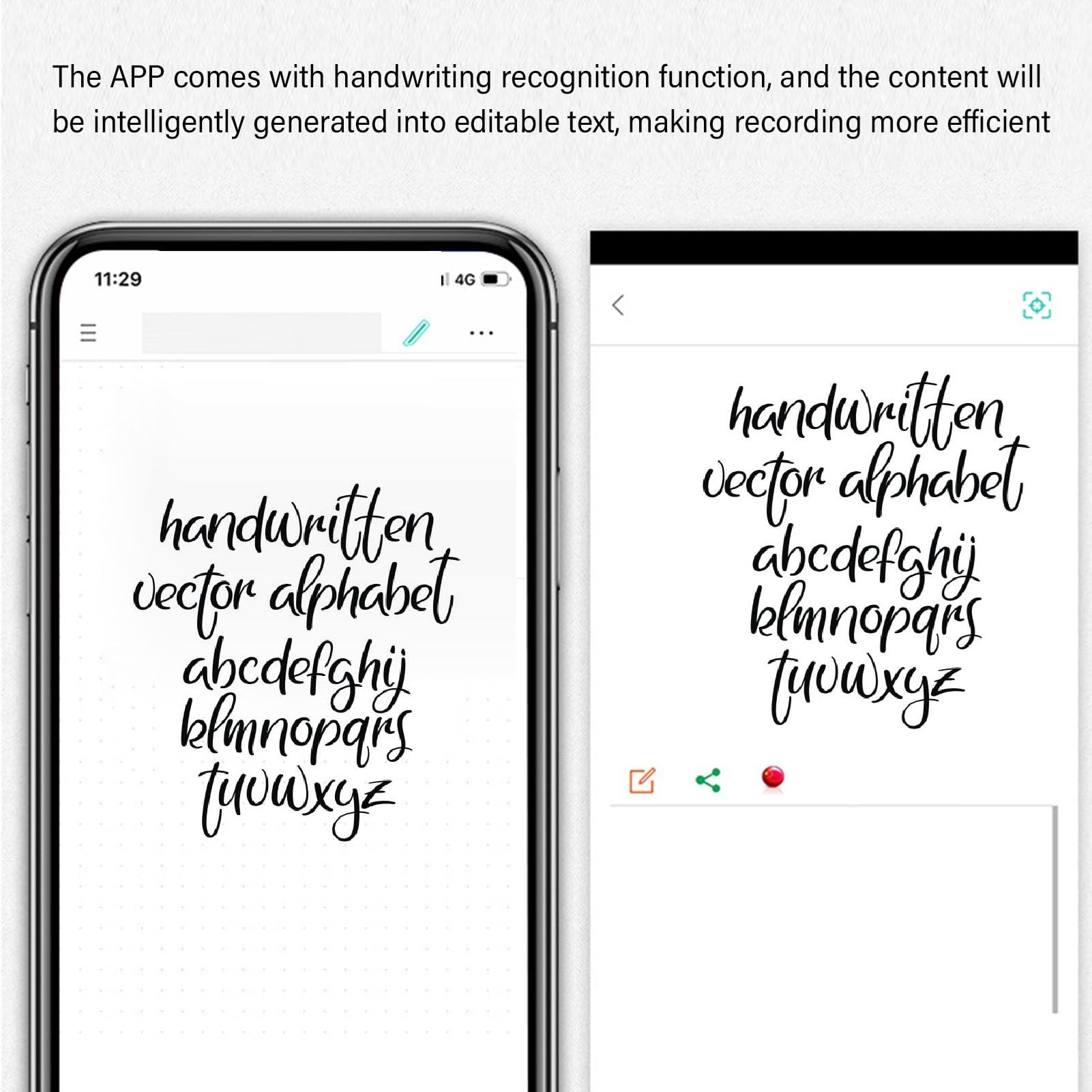 Jectse Set di Scrittura con Penna Digitale Intelligente 5.0 Sincronizzazione Schermo Carta Set di Quaderni e Lavagnette per Tablet IOS