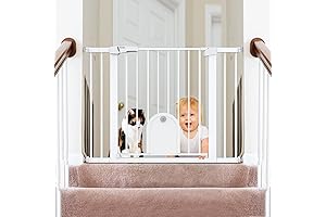 Babelio Dog Gate with Cat Opening