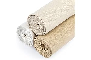 Caydo Bordado de Lino Lavable de 3 Piezas