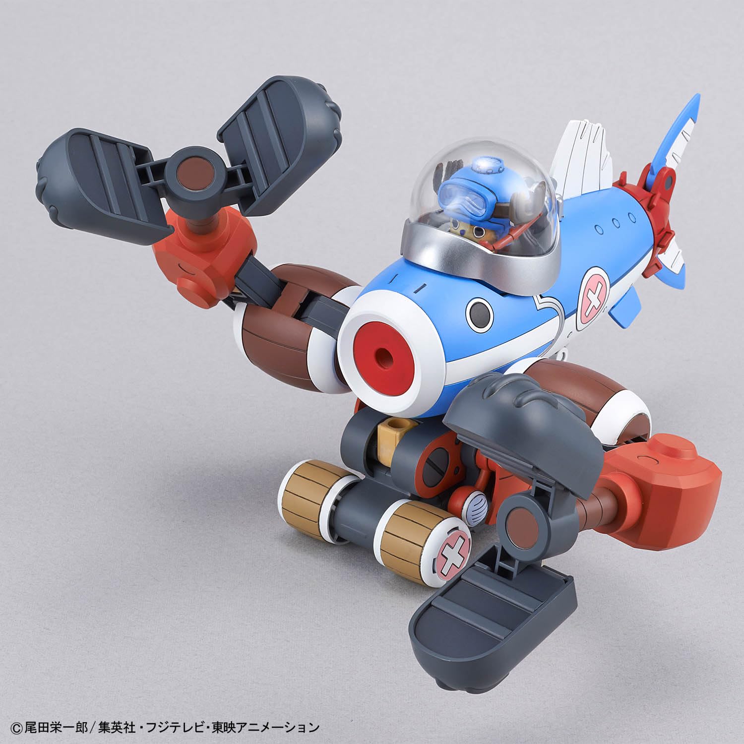 Bandai Spirits Robot Chopper One Piece No. 3 & 5 (Chopper Submarine & Chopper Crane) Modello in plastica codificato a colori