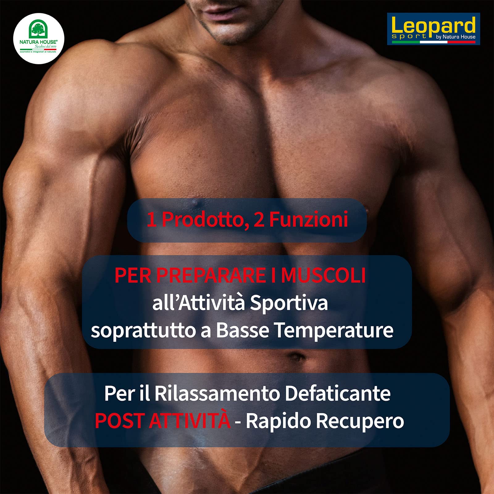 Leopard Sport - Crema de masaje termoactiva 15 aceites esenciales, 250 ml