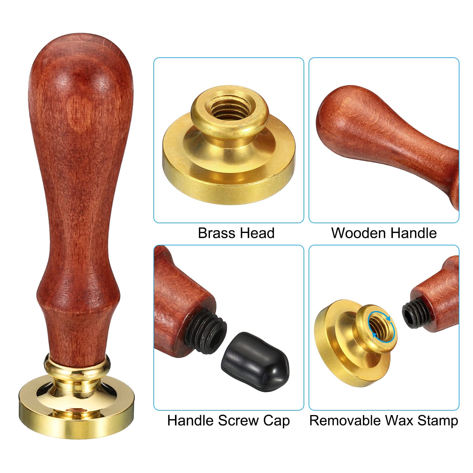 PATIKIL Alphabet C Wax Seal Stamp - Image 3