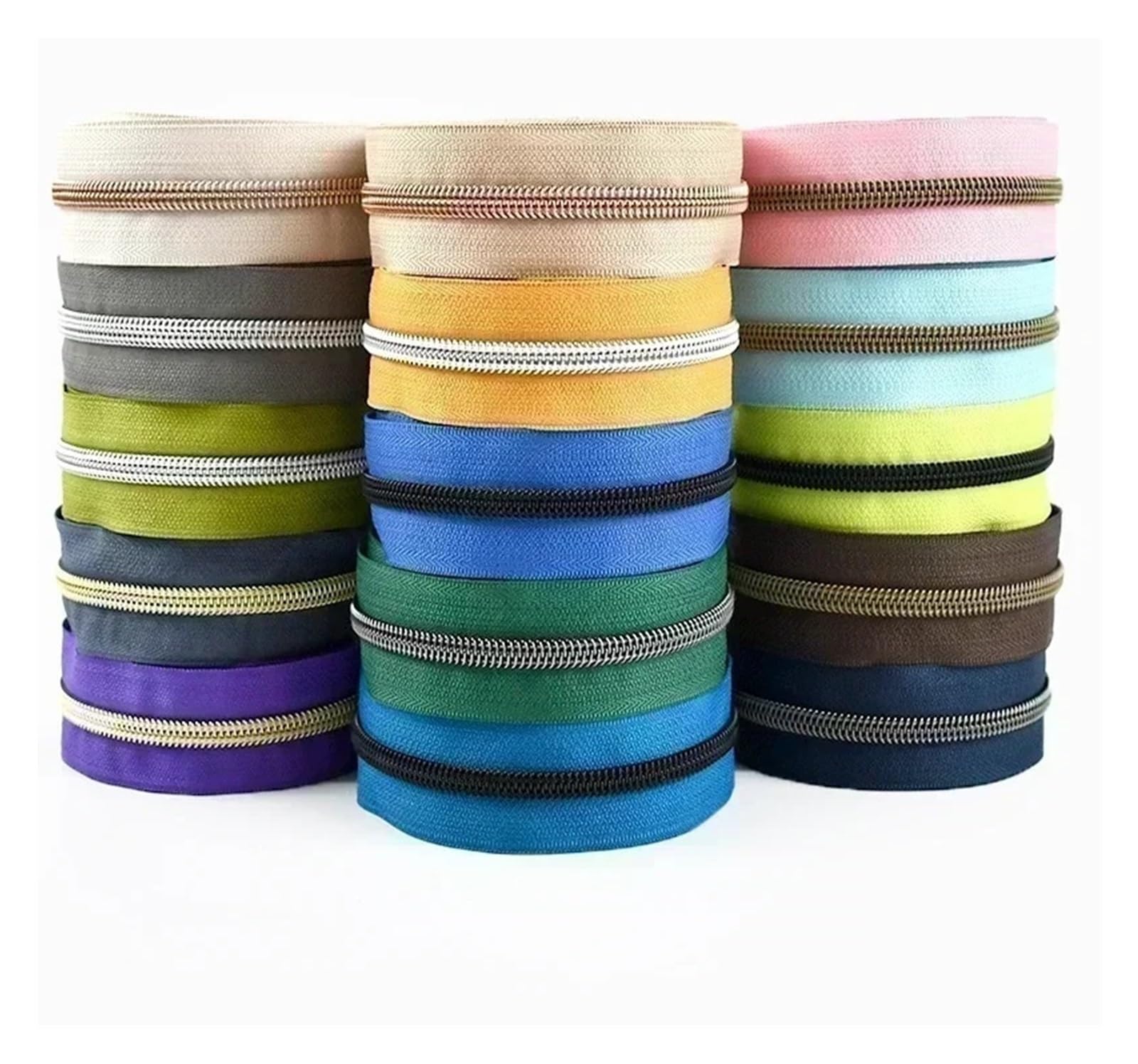 10–50 Meter 5# Nylon-Reißverschlussbänder for Taschen, Kleidung, Kunststoff-Reißverschlüsse, Meterware, Verschlüsse, Reißverschluss-Reparatur-Set, DIY-Nähzubehör(KY377-M769,50M)