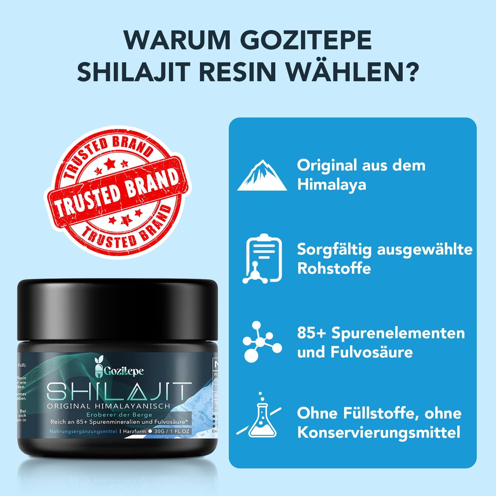Resina Shilajit – 100% pura original himalaya himalaya calidad de grado oro, alto contenido de ácido fúlvico, con minerales y oligoelementos, sin aditivos (paquete de 2)