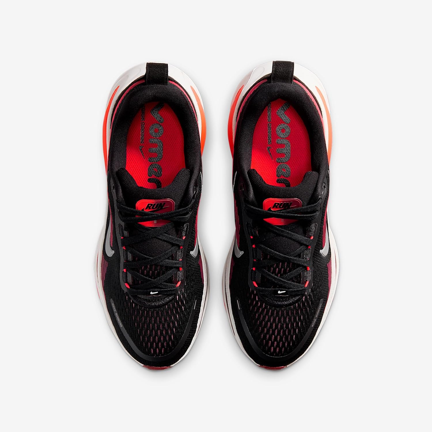 Nike Vomero 18 Big Kids' Road Running Shoes (Black/Bright Crimson/Team Red/Summit White) Size 4.5