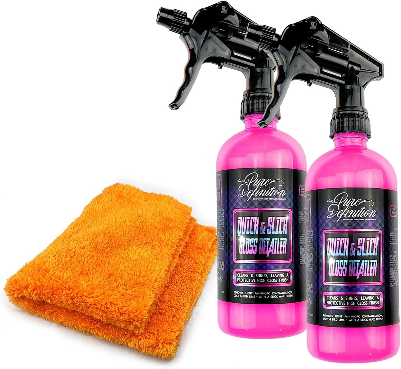 Pure Definition Quick Detailer Spray, Clay Lube and Wax For Car, Quick